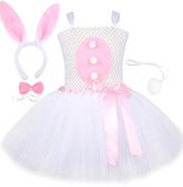 Easter Bunny Tutu Dress Kids Girls Cosplay Dress Halloween Carnival Costume Dress Up - INSWEAR